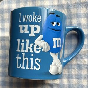 VINTAGE M&M'S Blue 'I Woke Up Like This' Mug